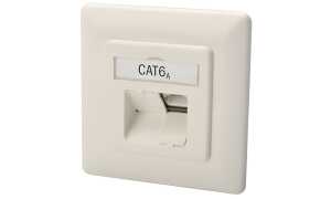 DIGITUS Anschlussdose Kat.6A (tief) , 2 x RJ45, geschirmt (11005443)