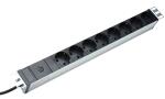 DIGITUS 19 Steckdosenleiste, 8-fac h, 1 HE, schwarz /...