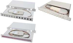 DIGITUS 19 Glasfaser LWL Spleißbox , OM4, bestückt, 6 x LC (11005880)