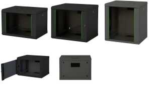 DIGITUS 19 Wandverteiler Unique Li ne, 12 HE, schwarz (11005988)