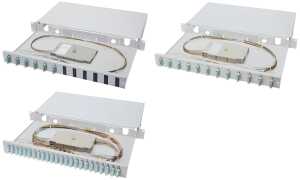 DIGITUS 19 Glasfaser LWL Spleißbox , OM3, bestückt, 12 x SC (11006021)