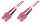 DIGITUS LWL Patchkabel, SC-Duplex - SC-Duplex, OM4, 1,0 m (11006198)