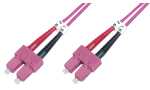 DIGITUS LWL Patchkabel, SC-Duplex - SC-Duplex, OM4, 3,0 m...