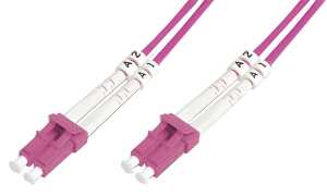 DIGITUS LWL Patchkabel, LC-Duplex - LC-Duplex, OM4, 1,0 m (11006209)