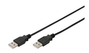 DIGITUS USB 2.0 Anschlusskabel, USB -A - USB-A Stecker, 5,0 m