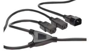 DIGITUS Y-Stromkabel, 1,7 m, C14-St ecker (11006383)