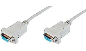 DIGITUS Null-Modem Anschlusskabel, 9-Pol Sub-D, 3,0 m (11006390)