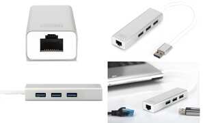 DIGITUS USB 3.0 Hub & Gigabit LAN A dapter, 3-Port (11006607)
