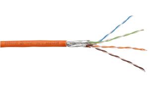 DIGITUS Installationskabel, Kat.7, S/FTP, 100 m Ring, orange (11006805