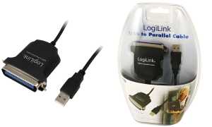 LogiLink USB 1.1 Druckerkabel, Cent ronics, Länge: 1,8 m (11110556)