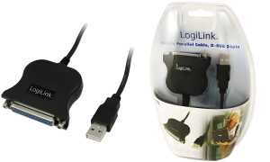 LogiLink USB 1.1 Druckerkabel, 25 P ol Sub-D, Länge: 1,8 m (11111476)