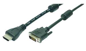 LogiLink HDMI - DVI-D 18+1 Monitork abel, 3,0 m (11111625)