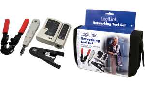 LogiLink Netzwerk-Werkzeug-Set, in schwarzer Tasche (11111769)
