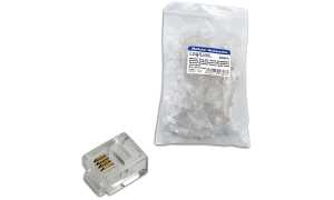 LogiLink RJ11 Stecker für Flachband kabel, ungeschirmt (11112275)