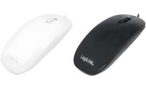 LogiLink Optische Maus, flach, kabe lgebunden, schwarz (11112314)