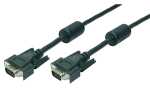 LogiLink VGA Monitorkabel, Stecker - Stecker, schwarz, 20...