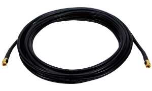 LogiLink WLAN Innenantennen Verläng erungskabel, 5 m, schwarz