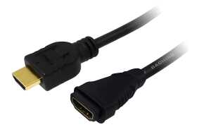 LogiLink HDMI Verlängerungskabel 1. 4, schwarz, 3,0 m (11112448)