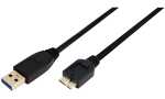 LogiLink USB 3.0 Kabel, USB-A - USB -B Micro Stecker, 0,6...