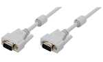 LogiLink VGA Monitorkabel, Stecker - Stecker, grau, 3,0 m...