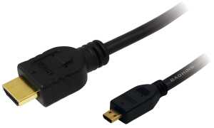LogiLink HDMI Kabel, A-Stecker - D- Stecker Micro, 1,0 m (11112642)