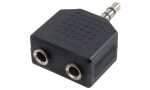 LogiLink Audio-Adapter, 3,5 mm Klin kenstecker - 2x 3,5...