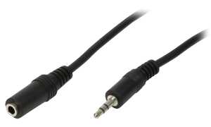 LogiLink Audiokabel, Stecker - Kupp lung, 10 m, schwarz (11112694)