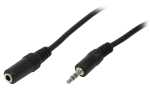 LogiLink Audiokabel, Stecker - Kupp lung, 10 m, schwarz...