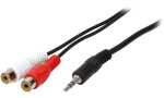 LogiLink Audiokabel, 2 x Cinchkuppl ung - 3,5 mm Klinken-...