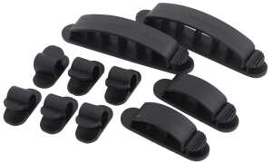 LogiLink Kabel-Clip, selbstklebend, schwarz (11113576)