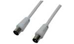 LogiLink Antennenkabel, Stecker - K upplung, weiß,...