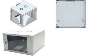 LogiLink 19 Wandverteiler, einteil ig, 6 HE, lichtgrau (11114552)