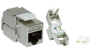 LogiLink Keystone Modul Kat.6A, Kla sse EA, geschirmt, grau (11114849)