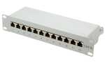 LogiLink 10 Patch Panel Kat. 6A, 1 2-Ports, lichtgrau,...