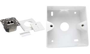 LogiLink Anschlussdose Kat.6A, 2 x RJ45, reinweiß (RAL9010) (11114879)