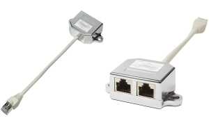 LogiLink RJ45 T-Adapter, 1:1 parall el geschaltet (11114890)