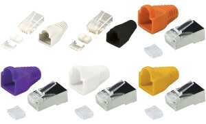 LogiLink RJ45 Stecker, geschirmt, K at.6, schwarz (11114894)