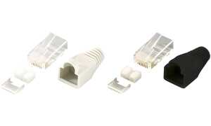 LogiLink RJ45 Stecker, Kat.6, unges chirmt, grau (11114895)