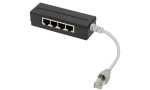 LogiLink RJ45-Splitter, 4-fach, Far be: schwarz,...