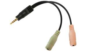 LogiLink Audiokabel, Klinkenstecker - 2 x Klinkenkupplung (11114934)