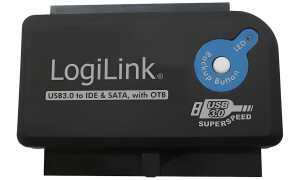 LogiLink USB 3.0 - IDE & SATA Adapt er mit OTB-Funktion (11115003)