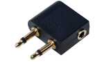 LogiLink Flugzeug Audio-Adapter, 2 x 3,5 mm...