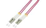 LogiLink LWL Patchkabel, LC-Duplex - LC-Duplex, OM4, 15,0...