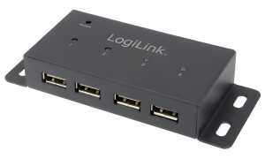 LogiLink USB 2.0 Hub, 4 Port, für W andmontage (11115125)
