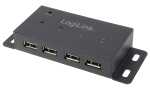 LogiLink USB 2.0 Hub, 4 Port, für W andmontage...