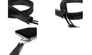 LogiLink Kabelbündler, 1,0 m, Kapaz ität: 30 mm, schwarz (11115396)