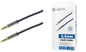 LogiLink Audiokabel, 2 x 3,5 mm Kli nkenstecker, 1,5 m (11115462)