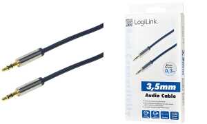 LogiLink Audiokabel, 2 x 3,5 mm Kli nkenstecker, 3,0 m (11115463)