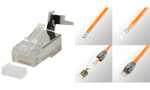 LogiLink RJ45 Stecker, Kat. 6A/Kat. 8.1A, geschirmt...