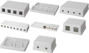 LogiLink Keystone Aufputz-Leergehäu se, ungeschirmt, 8-fach (11115536)
